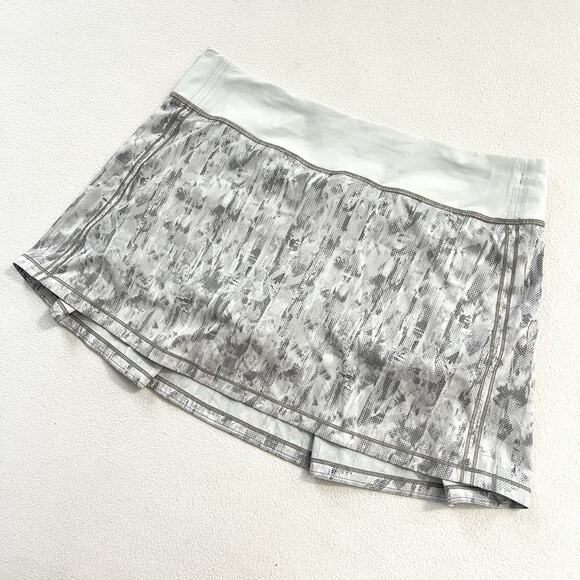Lululemon Pace Rival Skirt No Panels 15" City Breeze Alpine White Multi 10 Tall - Picture 10 of 10